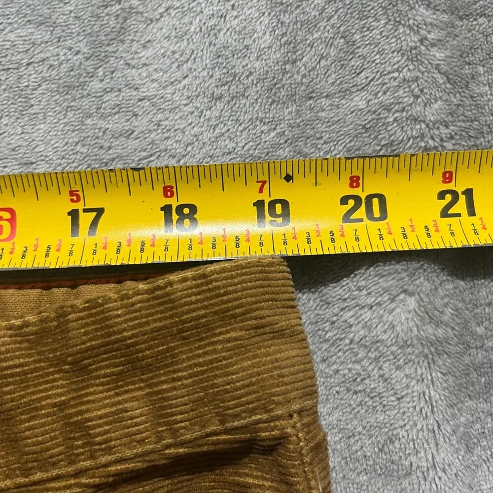 Eddie Bauer Corduroy Pants Mens 38x34 Brown Straight Fit Specially Dyed 0760
